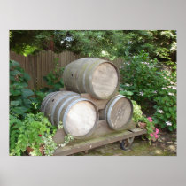 The Wine Barrels in Northern California Posters
