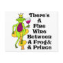 The Wine Prince "Fine Wine Between Frog & Prince" Post Card
