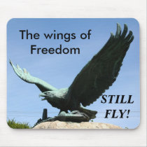 The wings of Freedom Mouse Pad