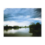 The Winnipeg Red River Lomo Styled Postcard