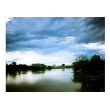 The Winnipeg Red River Lomo Styled Postcard