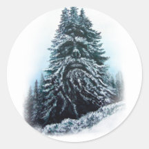 The WInter King Round Sticker