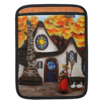 The Witch and her Geese iPad Sleeve