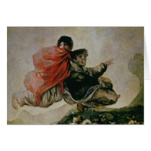 The Witches' Sabbath, c.1819-23 Greeting Card
