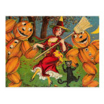 The Witch's Dance - Vintage Halloween postcards