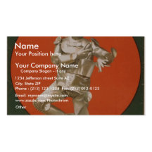 The Wizard of Oz, 'The Tin Man' Retro Theatre Business Card Templates
