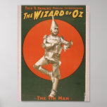 The Wizard of Oz, 'The Tin Man' Retro Theatre Posters