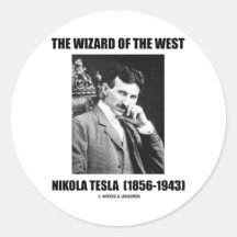 The Wizard Of The West (Nikola Tesla) Sticker