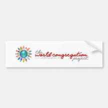 The World Congregation Project Bumper Sticker