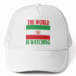 The World Is Watching Iran Mesh Hats