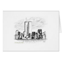 The World Trade Centre Greeting Card