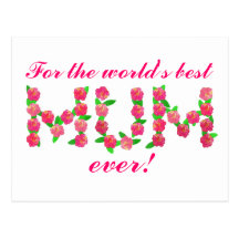 The worlds best Mum Postkarten