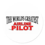 The World's Greatest Airline Pilot stickers