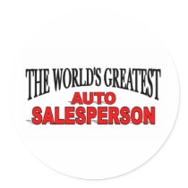The World's Greatest Auto Salesperson Stickers