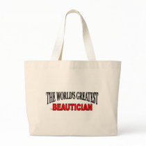 The World's Greatest Beautician Canvas Bags