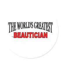 The World's Greatest Beautician Sticker