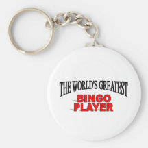 The World's Greatest Bingo Player Key Chain