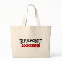 The World's Greatest Bookkeeper Canvas Bags