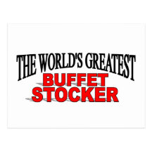 The World's Greatest Buffet Stocker Post Card