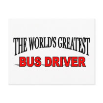 The World's Greatest Bus Driver Post Card