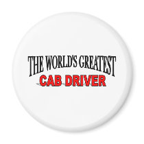 The World's Greatest Cab Driver Refrigerator Magnet