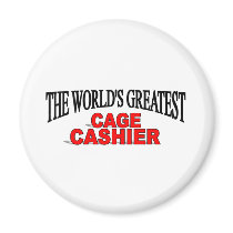 The World's Greatest Cage Cashier Refrigerator Magnets