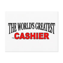The World's Greatest Cashier Postcard