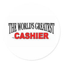 The World's Greatest Cashier Sticker