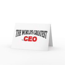 The World's Greatest CEO Card