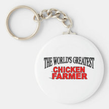 The World's Greatest Chicken Farmer Keychains