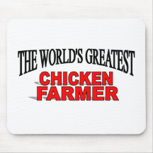The World's Greatest Chicken Farmer Mouse Mat
