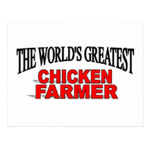 The World's Greatest Chicken Farmer Postcard