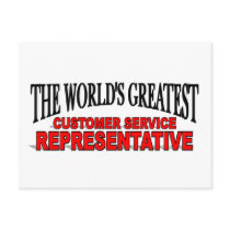 The World's Greatest Customer Service Representati Post Card