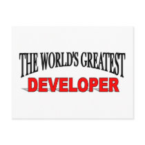 The World's Greatest Developer Post Cards