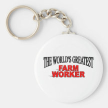 The World's Greatest Farm Worker Keychain