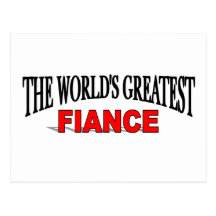 The World's Greatest Fiance Post Card