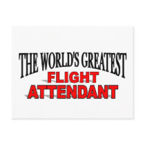 The World's Greatest Flight Attendant Post Card