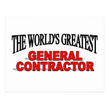 The World's Greatest General Contractor Post Cards