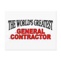 The World's Greatest General Contractor Post Cards