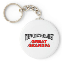 The World's Greatest Great Grandpa Keychain