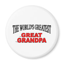 The World's Greatest Great Grandpa Fridge Magnets