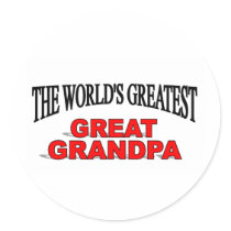 The World's Greatest Great Grandpa Sticker