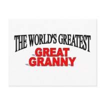 The World's Greatest Great Granny Post Card