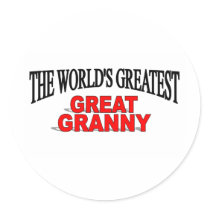 The World's Greatest Great Granny Sticker