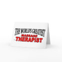 The World's Greatest Massage Therapist cards
