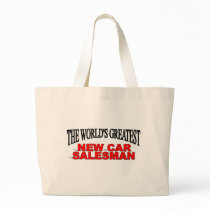 The World's Greatest New Car Salesman Canvas Bags