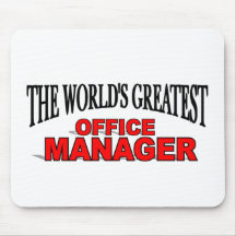 The World's Greatest Office Manager Mouse Mat