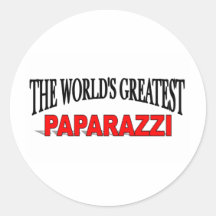 The World's Greatest Paparazzi Round Sticker