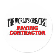 The World's Greatest Paving Contractor Sticker