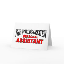 The World's Greatest Personal Assistant Greeting Cards